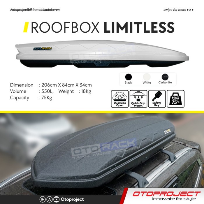 Roof box / Roofbox Otorack Limitless Otoproject