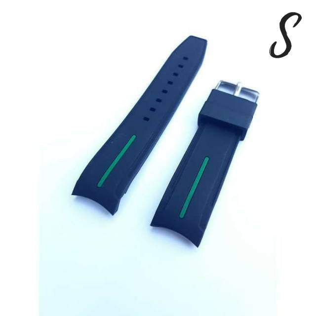 STRAP TALI JAM TANGAN ROLEX 20MM LIS HIJAU