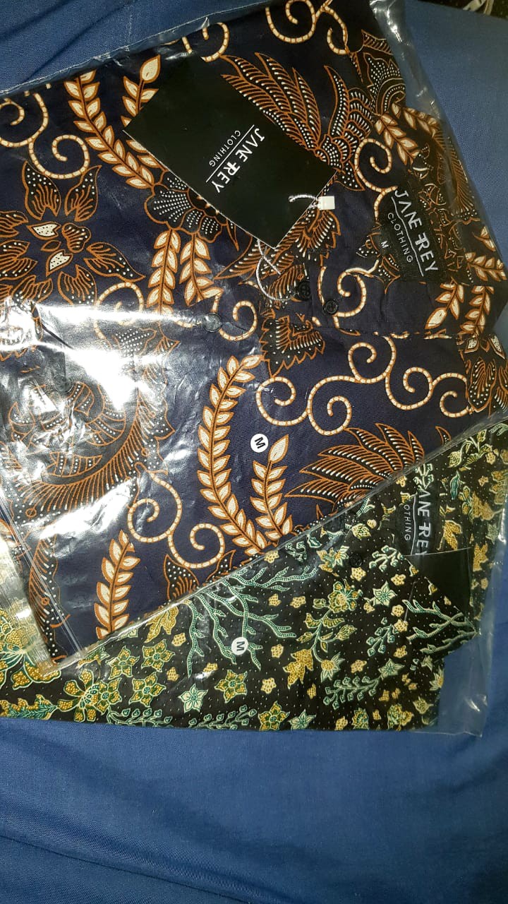 Freypv 8116 Slimfit Long Batik Floral  M-xl Kemeja Batik