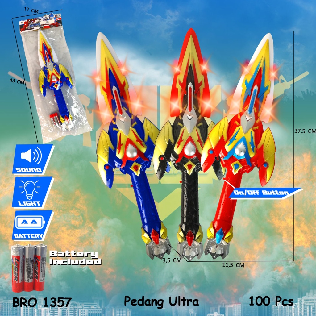 BIGBROTHER Pedang Sword Ultraman Ultramen Mainan Anak Laki Laki Besar Jumbo / kado hadiah bingkisan 