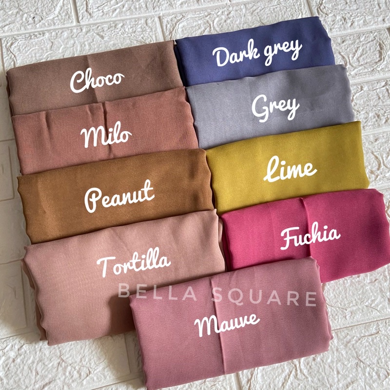 JILBAB SEGI EMPAT BELLA SQUARE POLYCOTTON/POTTON