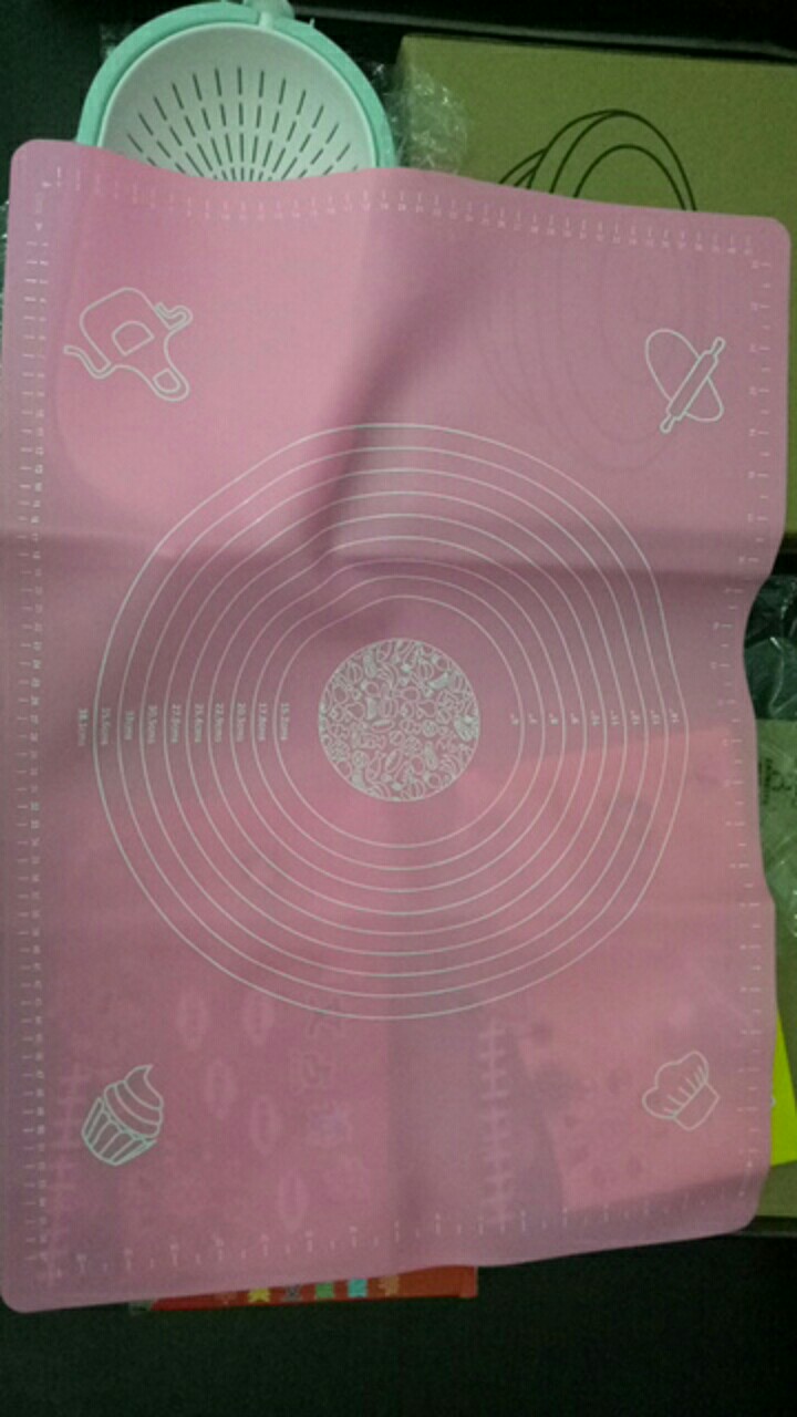 Non-stick Silicone Baking Rolling Mat, Cookies Rolling Pad With Measurement 65cm X 45cm