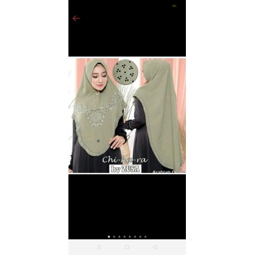 HIJAB MERK CHIHARA BY ZUSA ARABIAN CREPE HIJAB MODERN SYARI TER MURAH