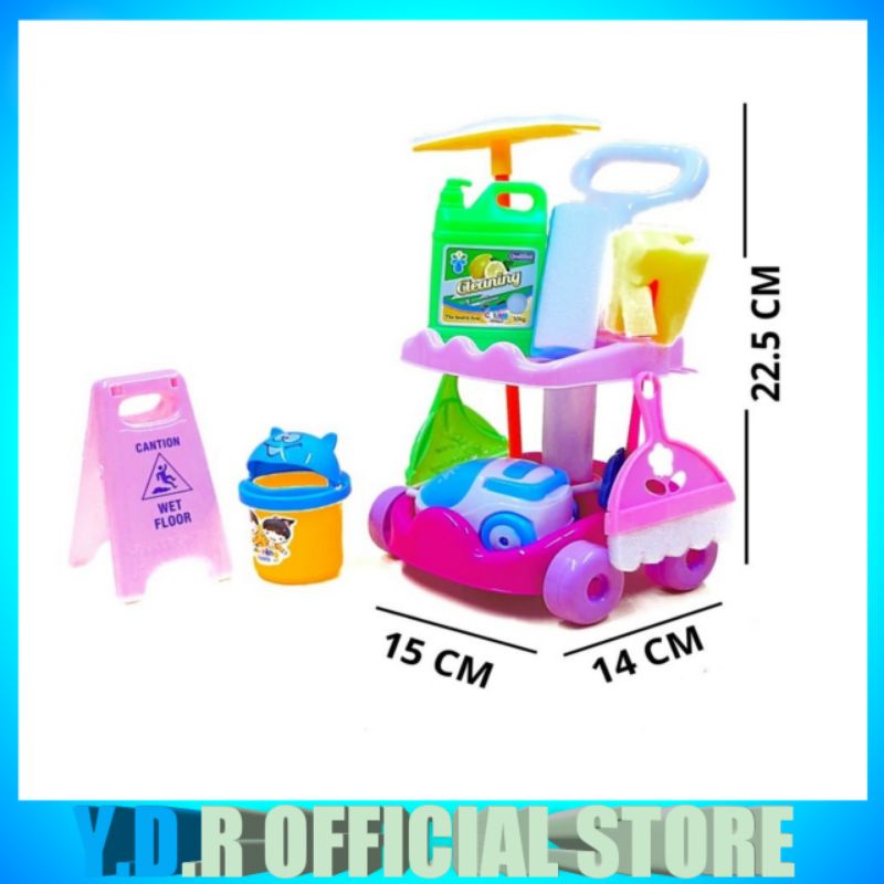 MAINAN ANAK CLEANING SET DUS MAINAN CLEANING CAR SAPU SAPUAN LITTLE HELPER 666-86 PROMO TERMURAH COD-5