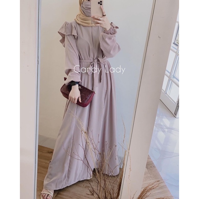 (RPA) GAMIS ELWINA REMPEL DAILY BUSUI WANITA DRESS MOSCREPE PREMIUM