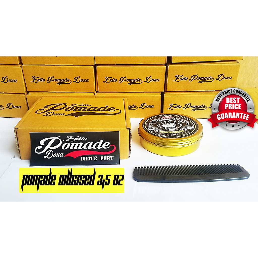 EXITO POMADE  OILBASED 3,5 oz GRATIS BOX SISIR STICKER