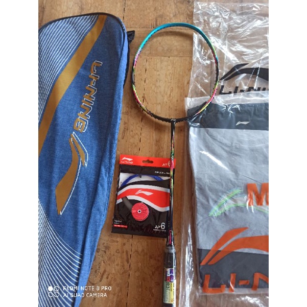 Li Ning G-Force 10 bonus kaos tas senar grip