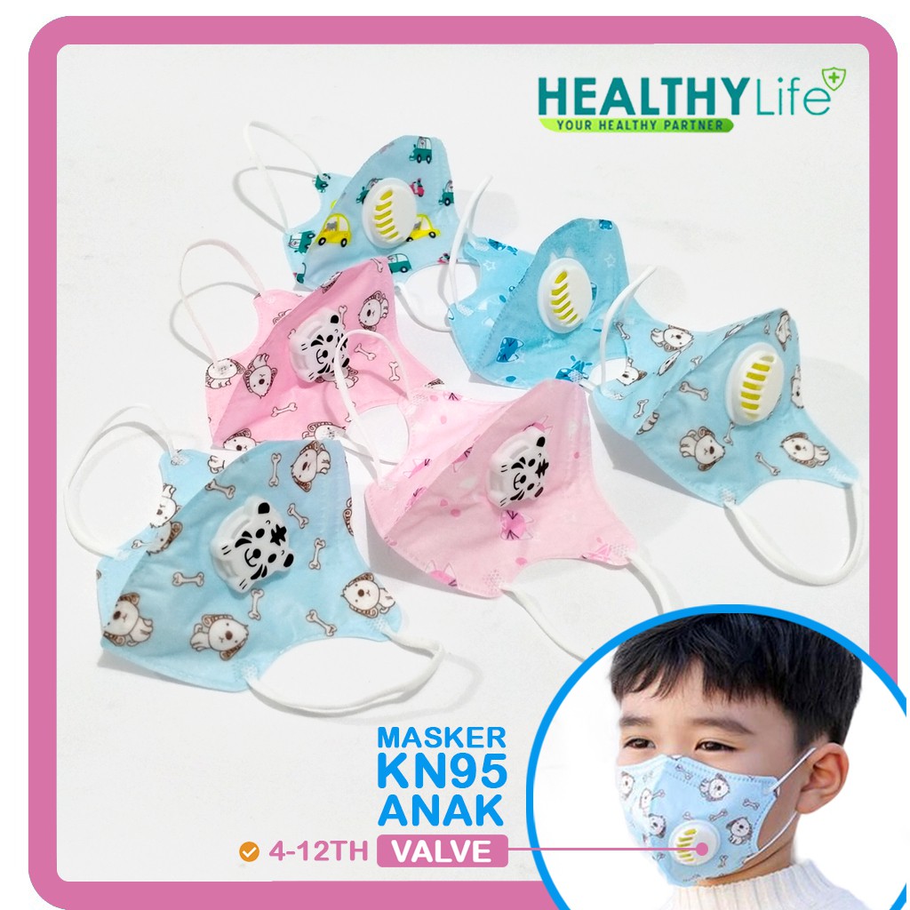 Masker Anak KN95 VALVE Masker KN95 Anak Mask KN95 Kids Masker KN 95 Respirator Mask KN 95 Mask K N95