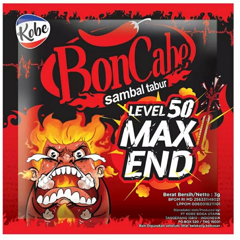 RENCENG Boncabe Sambal Tabur Original Sachet Isi 24 Lv 10 15 50 Level Bumbu Masak