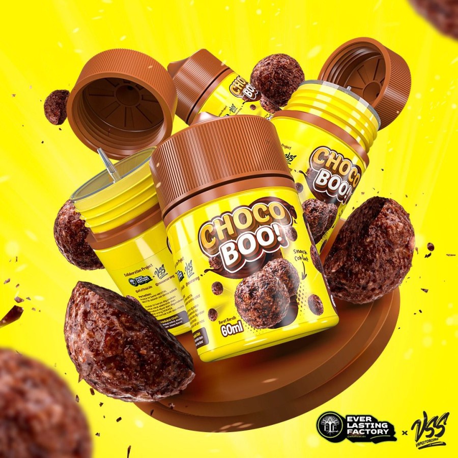 LIQUID CHOCO BOO SNACK BALL COKLAT 60ML / LIQUIDS 60ML CHOCOBOO