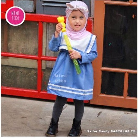 Preloved Mimipiko Sailor Top candy size S