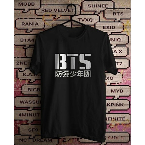  Kaos  BTS Hangul Kpop Korea Baju Lengan Pendek  Custom Nama  