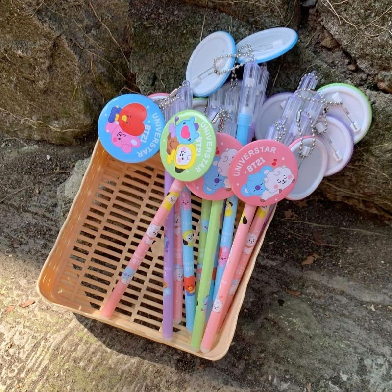 

[BISA COD] Bolpoin pin BT21 pulpen BT21