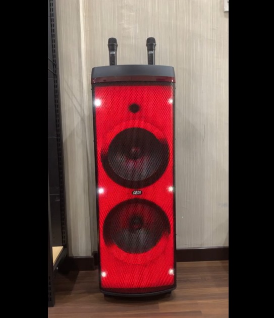 Speaker Bluetooth G-POWER Gedi 12 Inch Free 2 Mic Wireless Mirophone Lampu Cantik