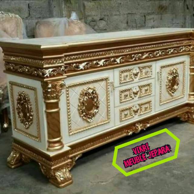 bufet pendek ukir mebel jepara,furniture