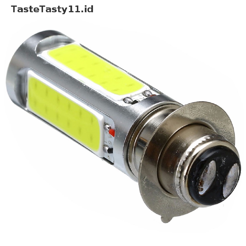 Tastetasty 1pc Lampu Depan LED cOB H6M PX15d P15D25-1 E401 Warna Putih Untuk motor / ATV