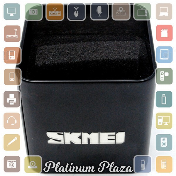 SKMEI Kotak Jam Tangan Metal - Black`8K54AK-