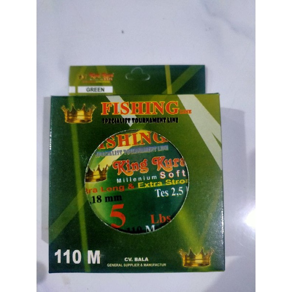 Senar pancing King Kura Millenium Soft ( tersedia ukuran 4Lb, 5Lb, 6Lb, 8Lb, 10Lb )