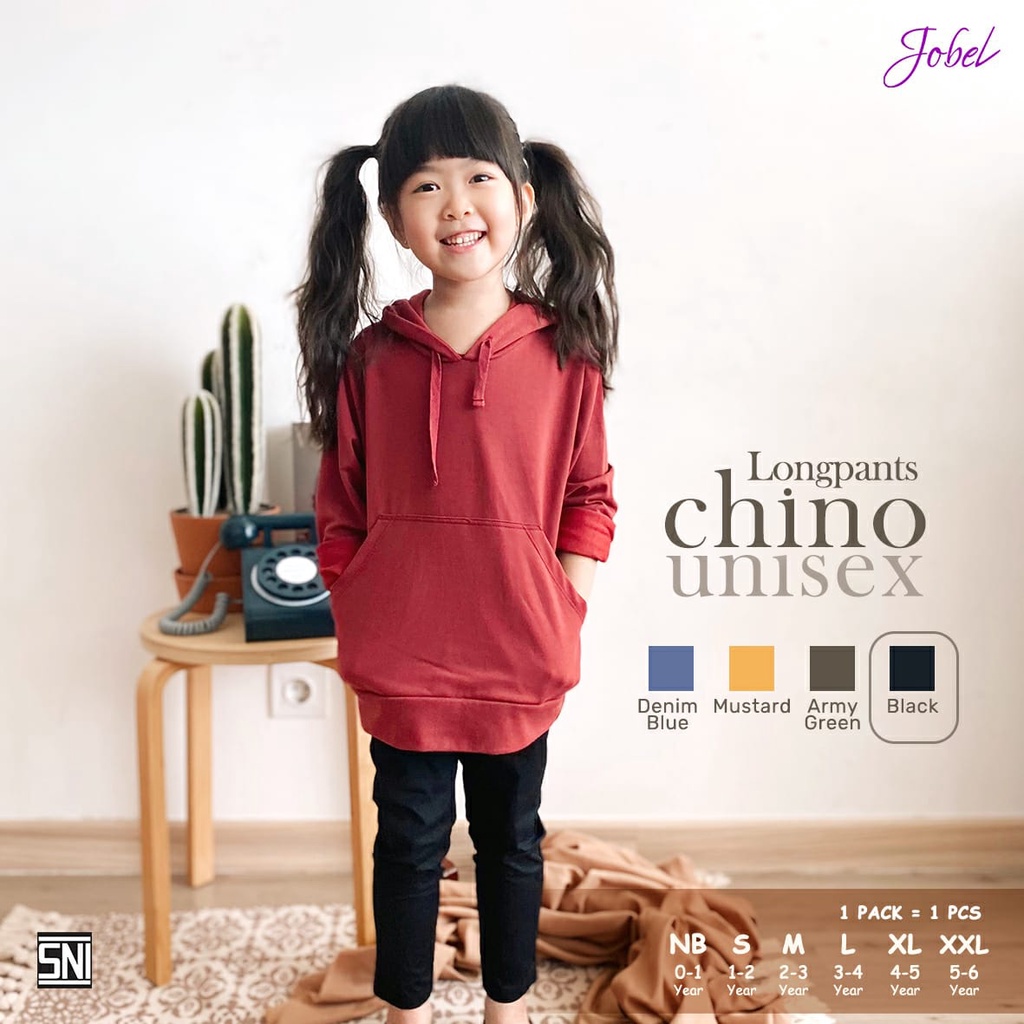 PROMO 7.7 PROMO BAJU LEBARAN MURAH Jobel x ZEBE Celana Panjang Long Pants Chino Celana Panjang Longpants Unisex New Colour / Chinos Celana Panjang Anak 0-9 Tahun BAJU LEBARAN