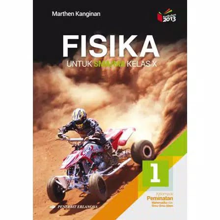 Buku Fisika Kelas 1 / X 10 Sma Peminata K13N Erlangga