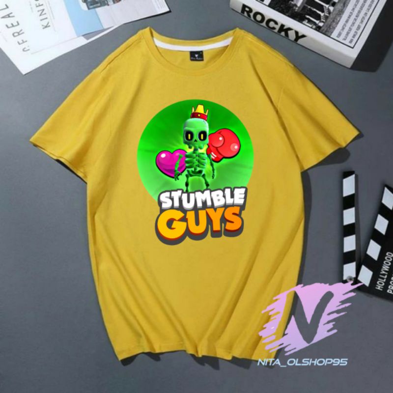 kaos STUMBLE GUYS baju kaos anak skin stumble guys