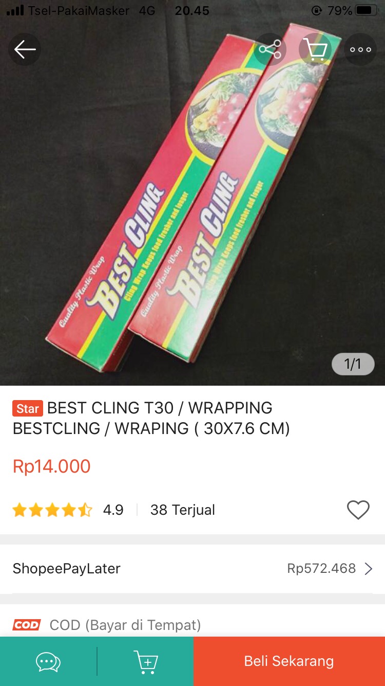 Best Cling T30 / Wrapping Bestcling / Wraping ( 30x7.6 Cm)