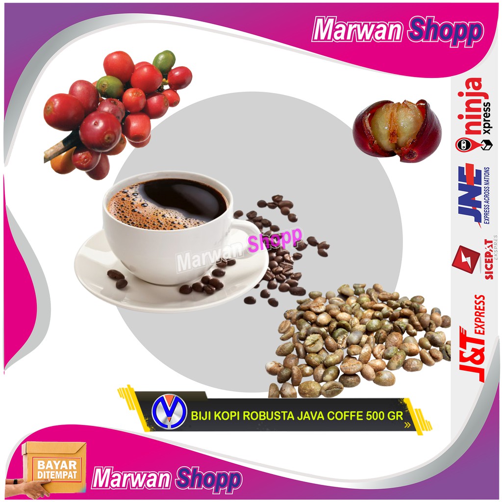 

BIJI KOPI ROBUSTA JAVA COFFE 500 GR KERING MARWAN SHOPP