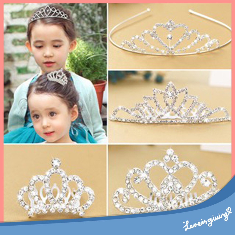 Tiara /  Mahkota Gaya Korea untuk Anak Perempuan PUTRI IMPORT Aksesoris Rambut/Bando