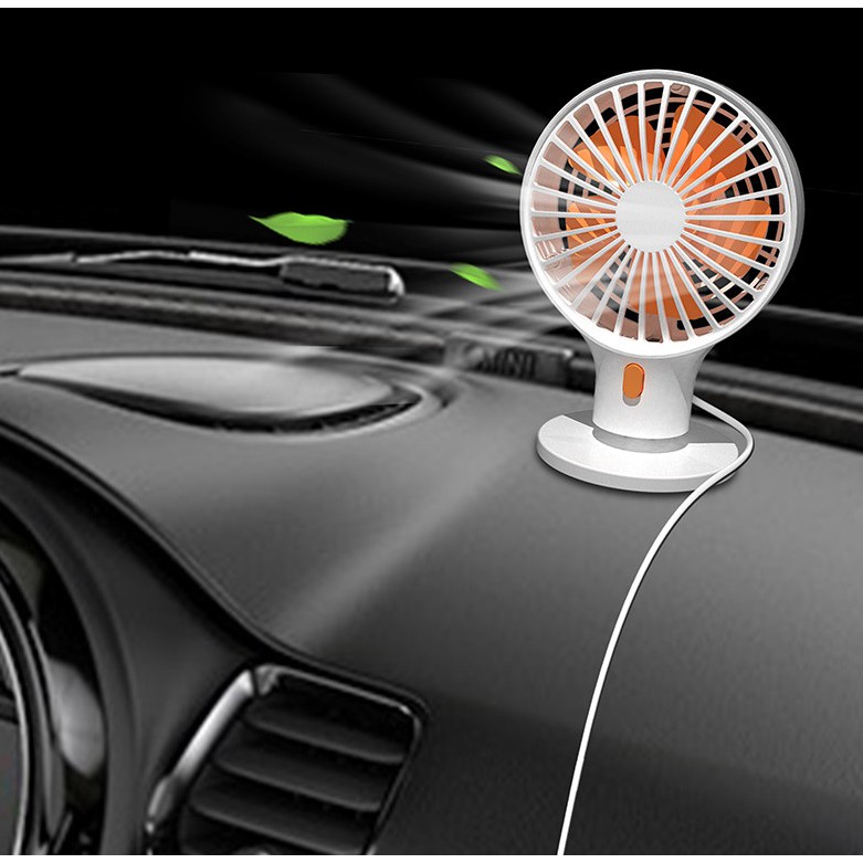 Car Use Mini Fan KIPAS Portable Mobil USB PORT non Battery