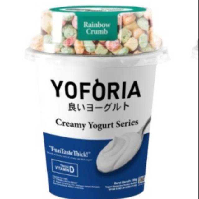 Yoforia Creamy Yogurat Series Rainbow Crumb