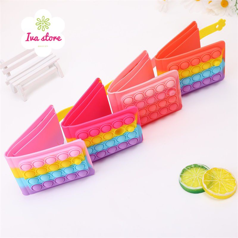 Dompet Pop It Rainbow