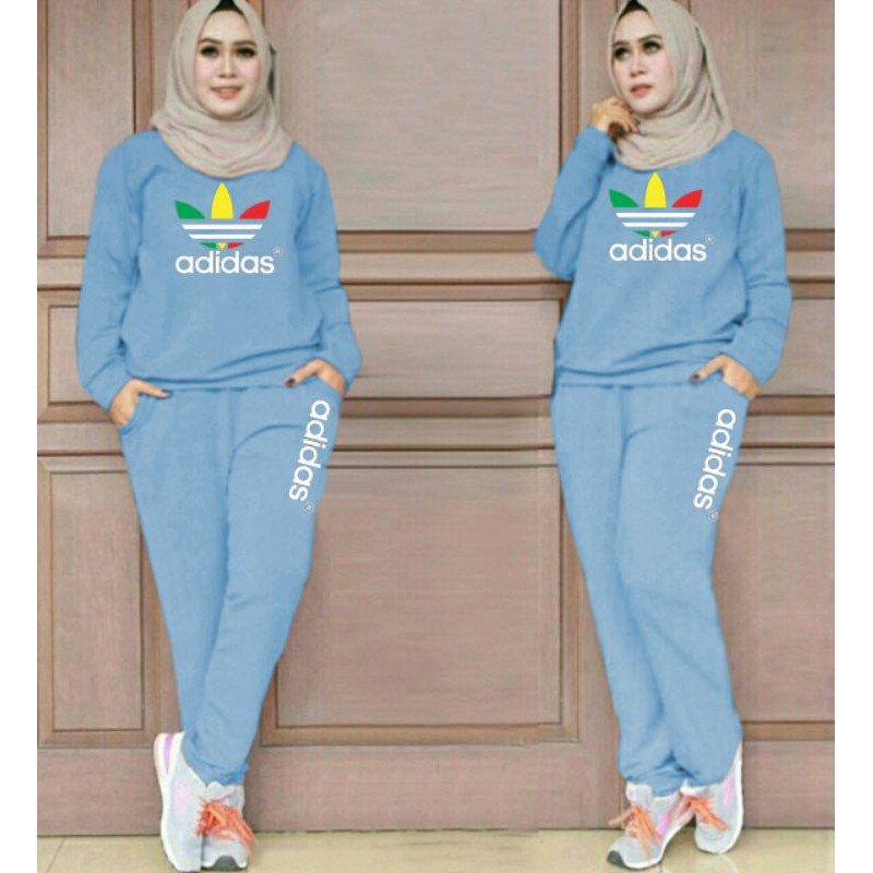 CTN Baju setelan training PELANGI jumbo best seller