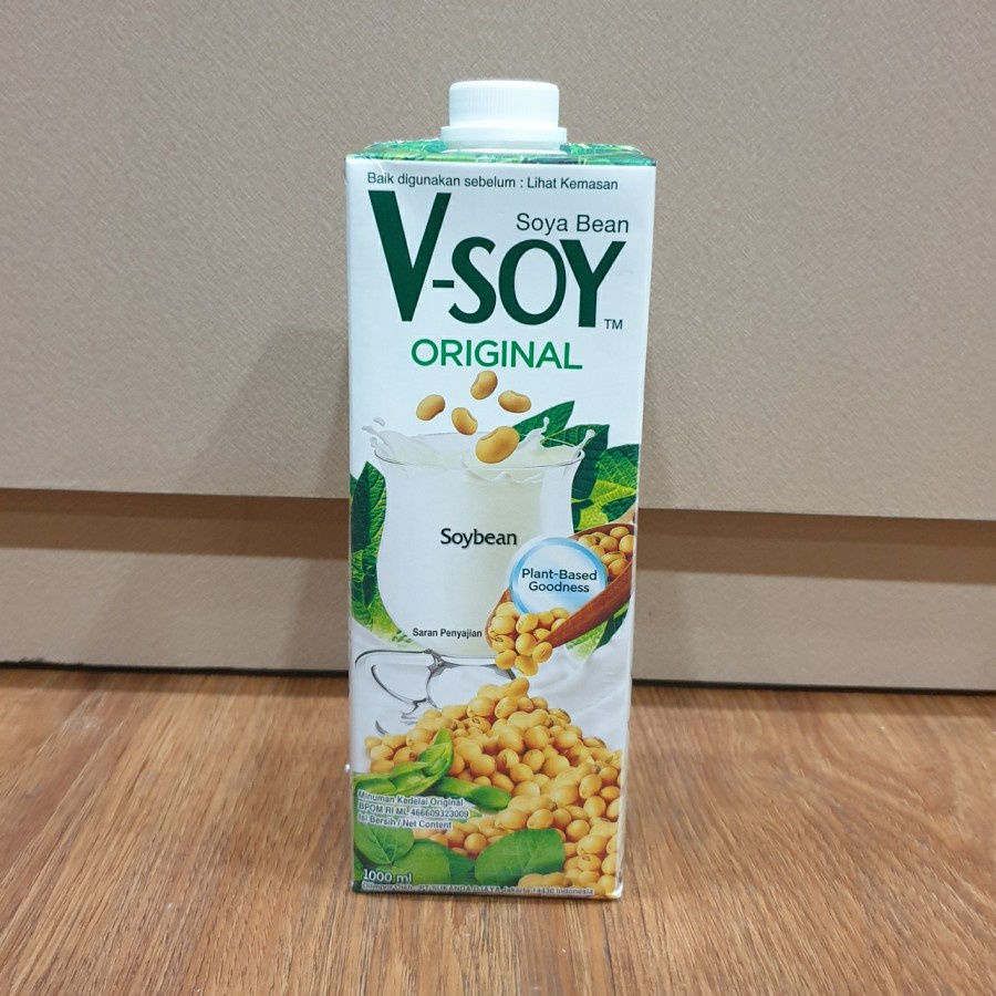 

V-Soy Susu Kedelai Original Soya Bean Milk UHT 1 Liter