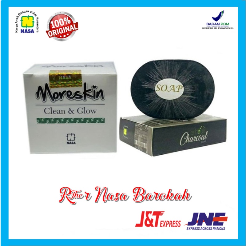 MORESKIN CLEAN AND GLOW Paket Glowing Bebas Flek Hitam R&R NASA BAROKAH