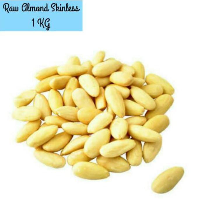 

ENAK Raw Almond Blanched / Almond Mentah Kupas Utuh 1 KG BANYAK RASA