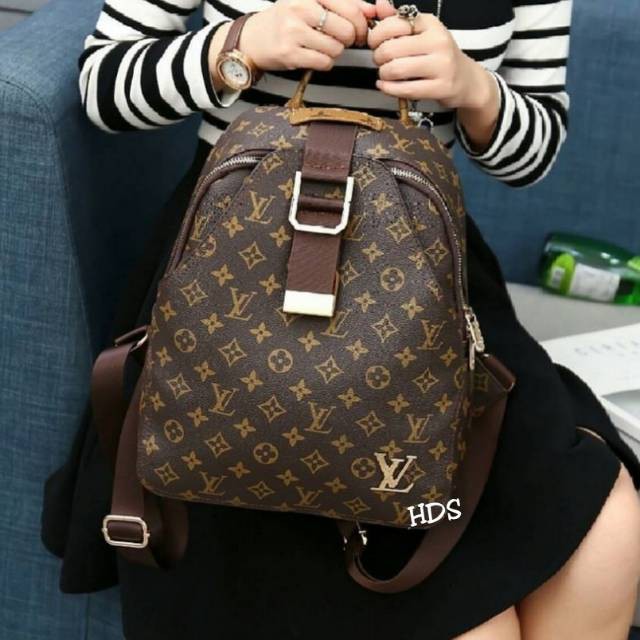 Backpack Lv Vinno Tas Fashion Perempuan Tas Gendong Cantik Murah Tas Ransel Bagus Murah TCM