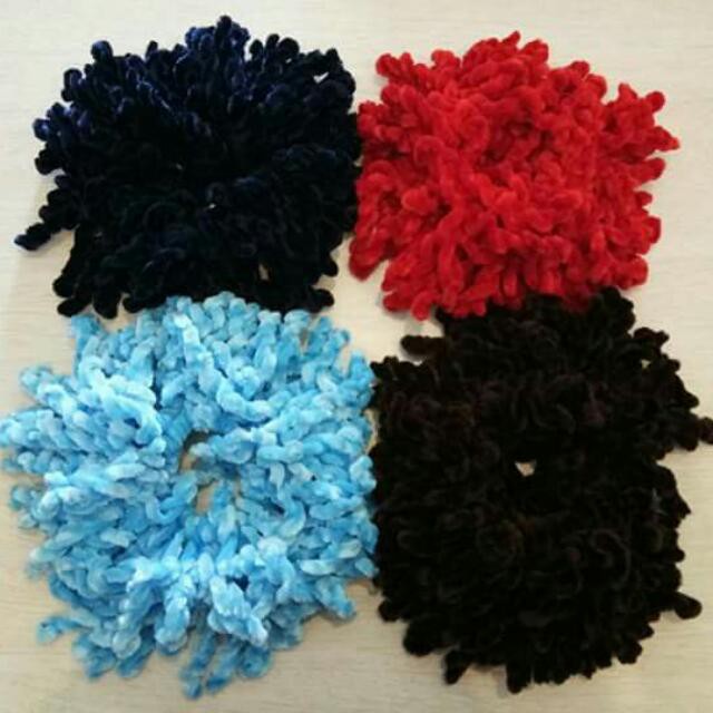 Kunciran Ubur-Ubur Ukuran MEDIUM/ Ikat Rambut Scrunchie Cendol / Cepolan Hijab