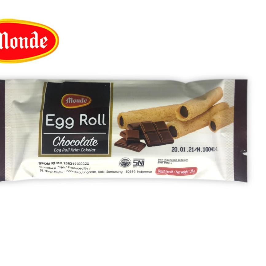 

Terbaru Monde Egg Roll Chocolate 10 x 35gr