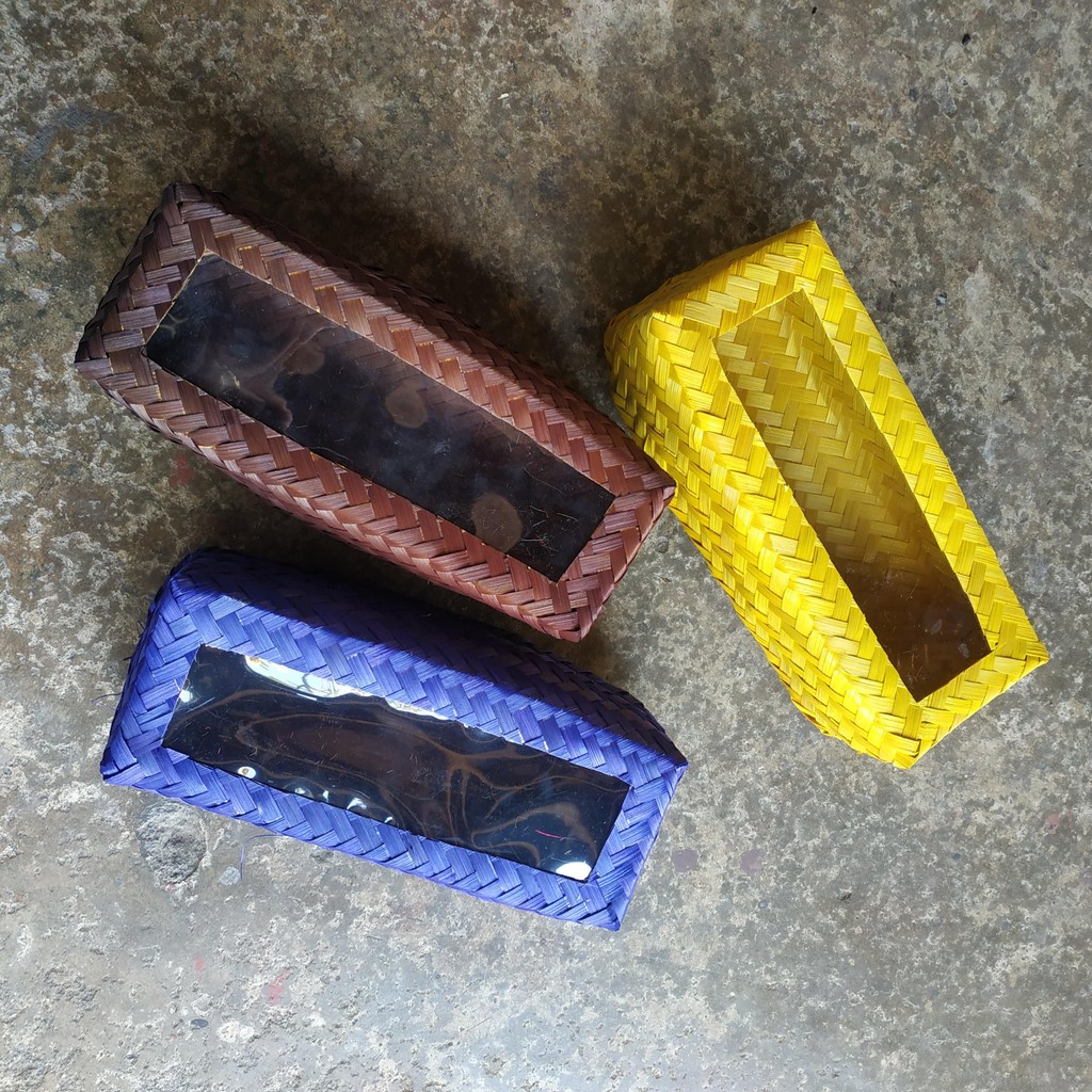 BESEK MIKA WARNA  22X8 | besek persegi panjang besek kue roll besek nasi hampers mini bingkisan hant