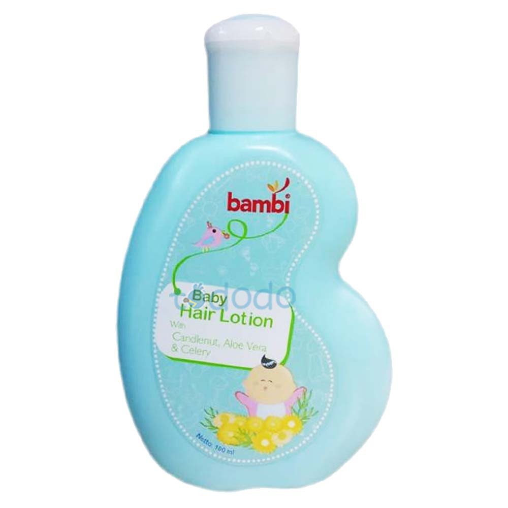 Bambi Baby Hair Lotion with Candlenut, Aloe Vera &amp; Celery 100ml