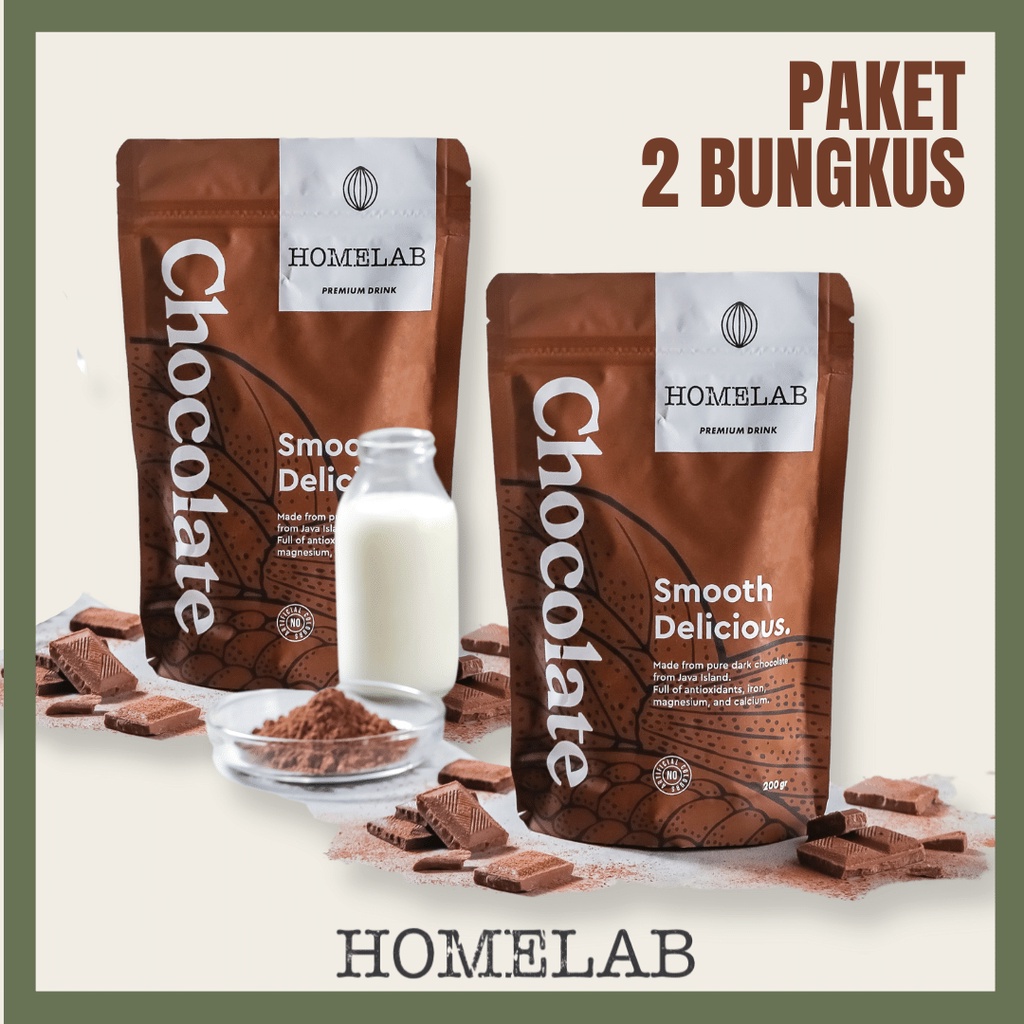 

Homelab 2 Bungkus Chocolate Powder / Bubuk Chocolate Premium