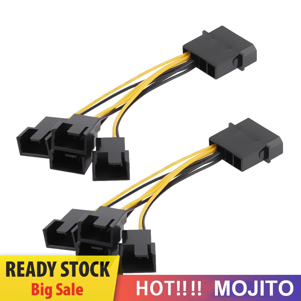 Kabel Power Splitter D-Port 3pin 1 Ke 4 Arah Untuk Kipas Pendingin Cpu Pc