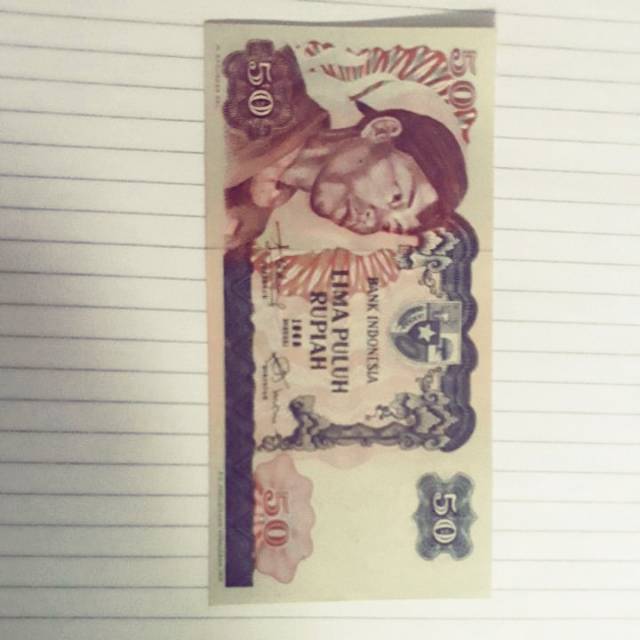 Uang kertas lama 50 rupiah th.1968