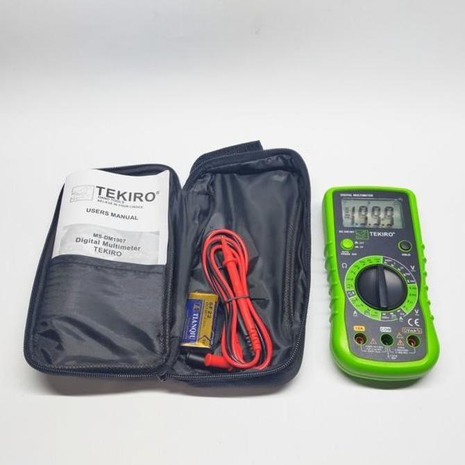 TEKIRO DIGITAL MULTIMETER Tekiro Multimeter Digital MS-DM1907 ALAT TEST UKUR TESTER PENGUKUR LISTRIK
