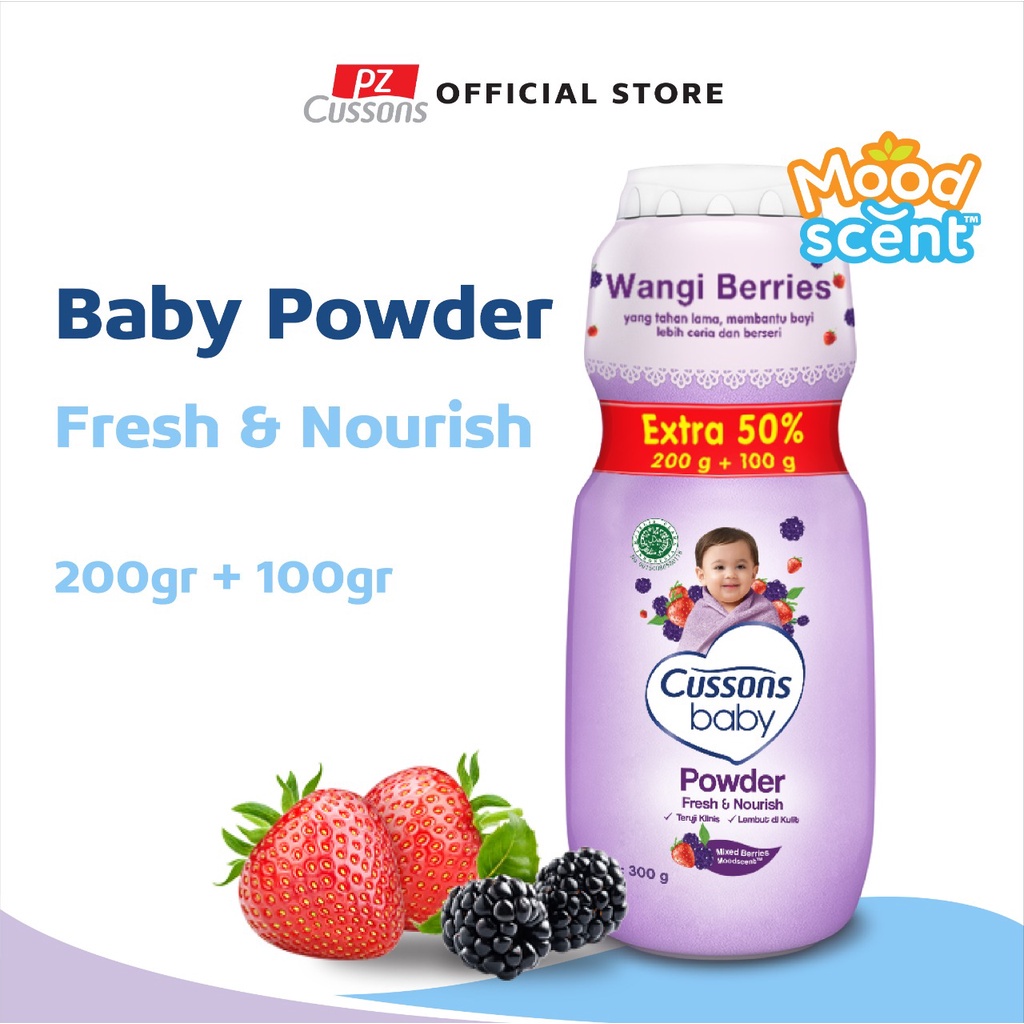 Bedak Bayi Cussons Baby Powder Fresh &amp; Nourish Extra Fill