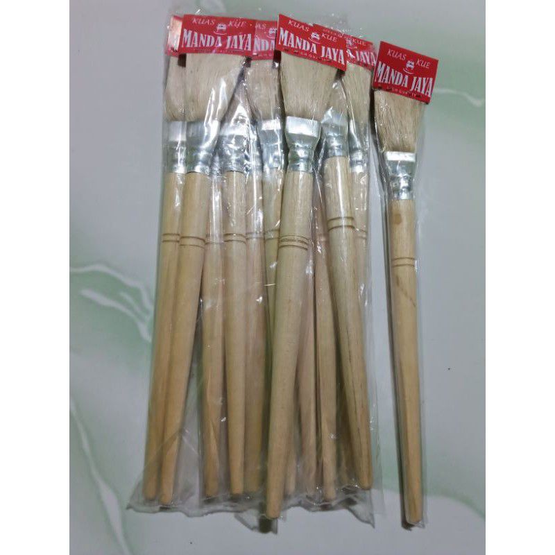 Kuas poles kue kayu high quality / kuas bumbu / kuas serbaguna