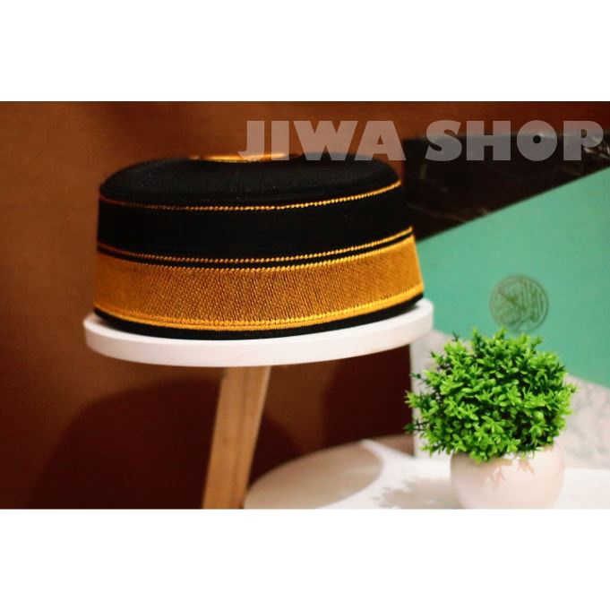 PECI BONE BORDIR MOTIF HITAM EMAS BANGLADESH ANAK DAN DEWASA