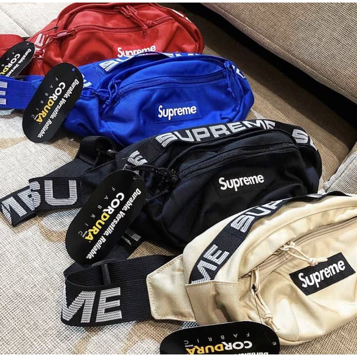 Tas Waist Bag Supreme Premium IMG3135 - Merah