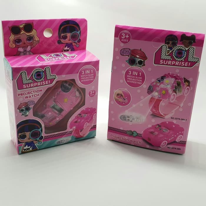 Limited! JAM TANGAN ANAK PEREMPUAN KARAKTER LOL MOBIL MOBILAN UNIK MURAH