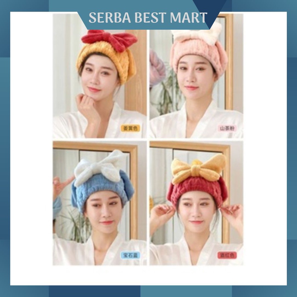 Handuk Keramas Topi Keramas Handuk Pengering Rambut